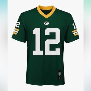Green and Yellow NFL Green Bay Football Jersey